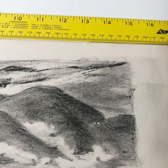 Jeanne Moment Art Print Reed College Coast Range Oregon 1952 Mountain Town  #5/? - Picture 4 of 16